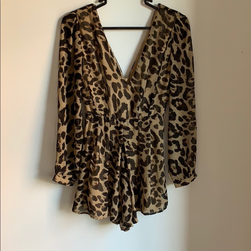 Leopard print romper